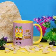 BOB L'EPONGE - Home Sweet Pineapple - Mug Interieur Coloré 325ml