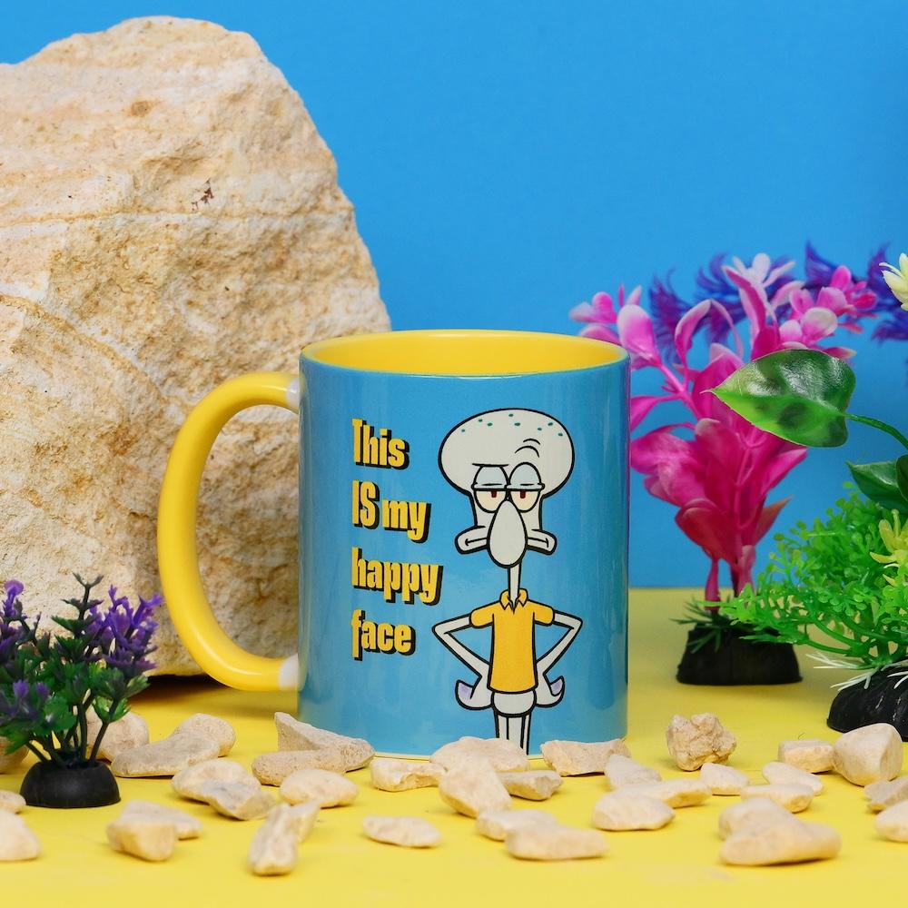 BOB L'EPONGE - My Happy Face - Mug Interieur Coloré 325ml