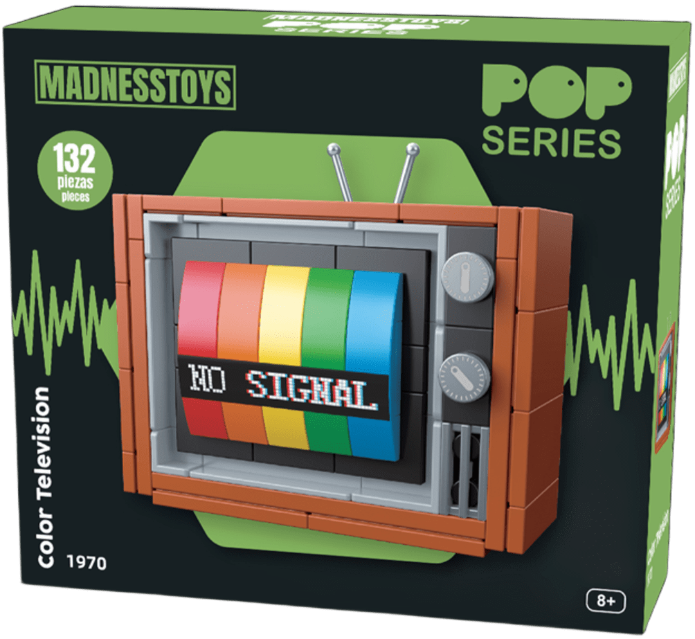 POP SERIES - Kit de Construction - Télévision Couleur 1970 - 132pc