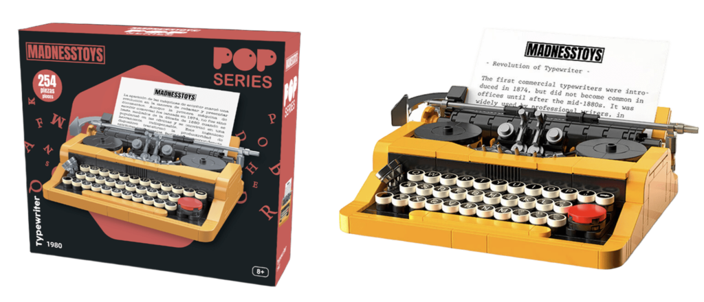 POP SERIES - Kit de Construction - Machine à Ecrire 1980 - 254pc