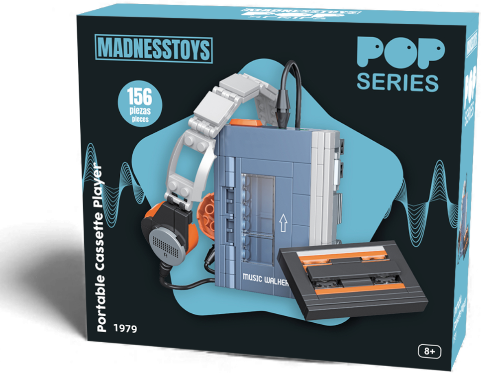 POP SERIES - Kit de Construction - Balladeur Cassette 1979 - 156pc