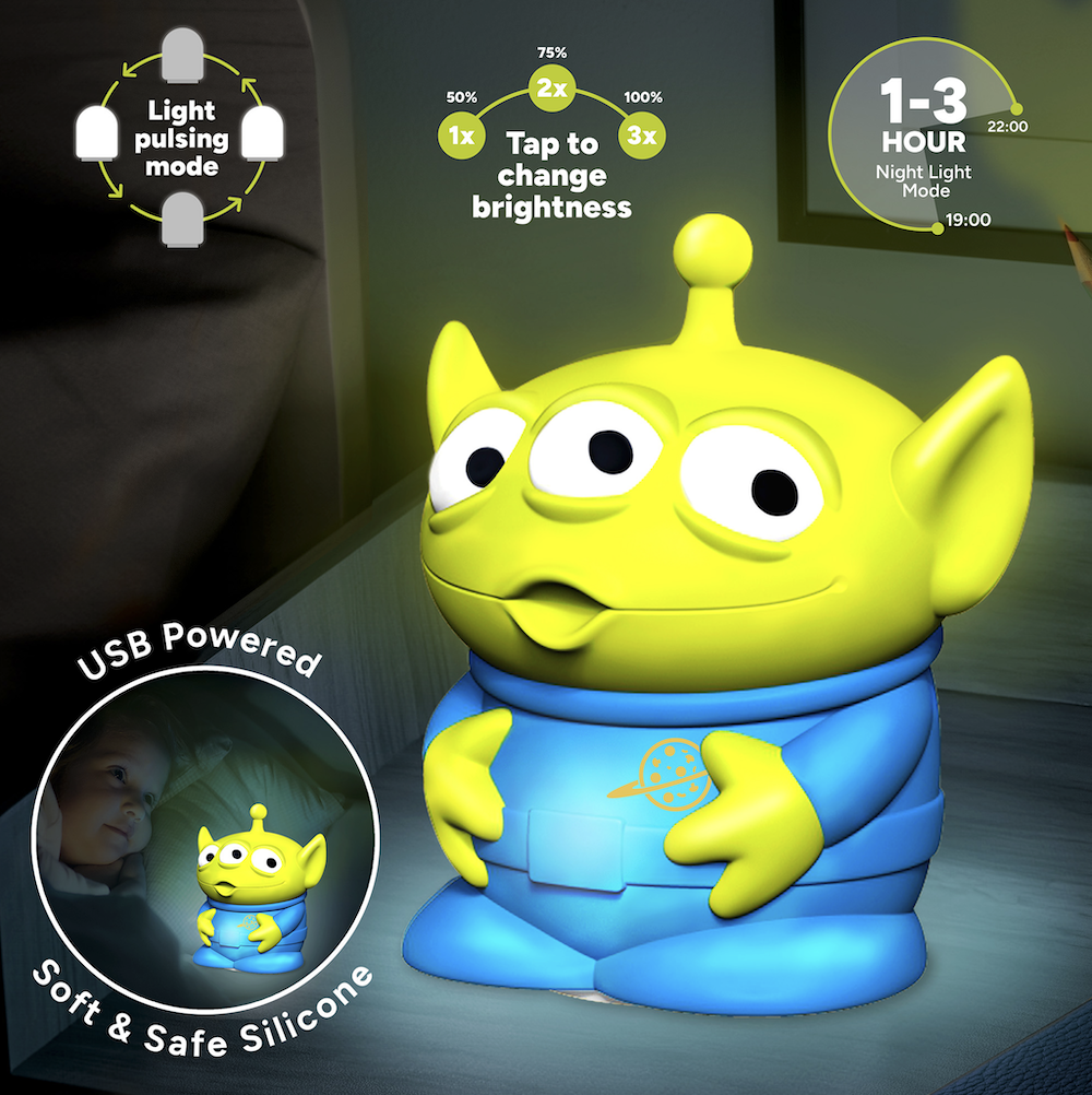 TOY STORY - Alien - Lampe Décorative 'SquishyGlo' Rechargeable