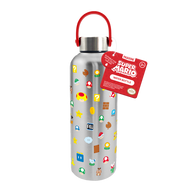 SUPER MARIO - Symboles - Bouteille d'Eau en Métal avec Anse - 500ml