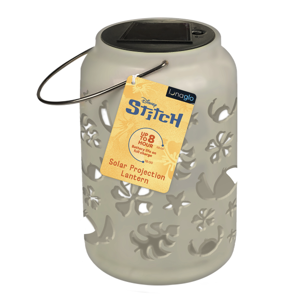 STITCH - Lanterne Solaire Ext. Projection 'LunaGlo'