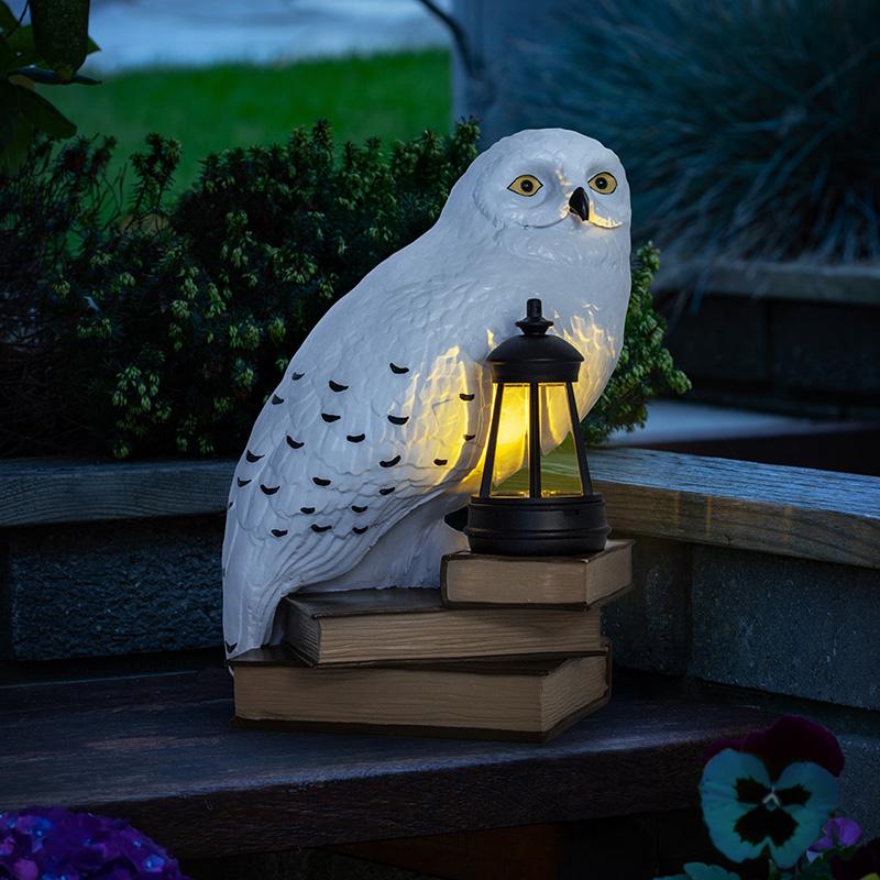 HARRY POTTER - Hedwige - Lampe Solaire Extérieure 'LunaGlo' 26.3cm