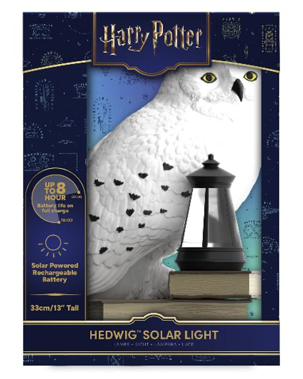 HARRY POTTER - Hedwige - Lampe Solaire Extérieure 'LunaGlo' 26.3cm