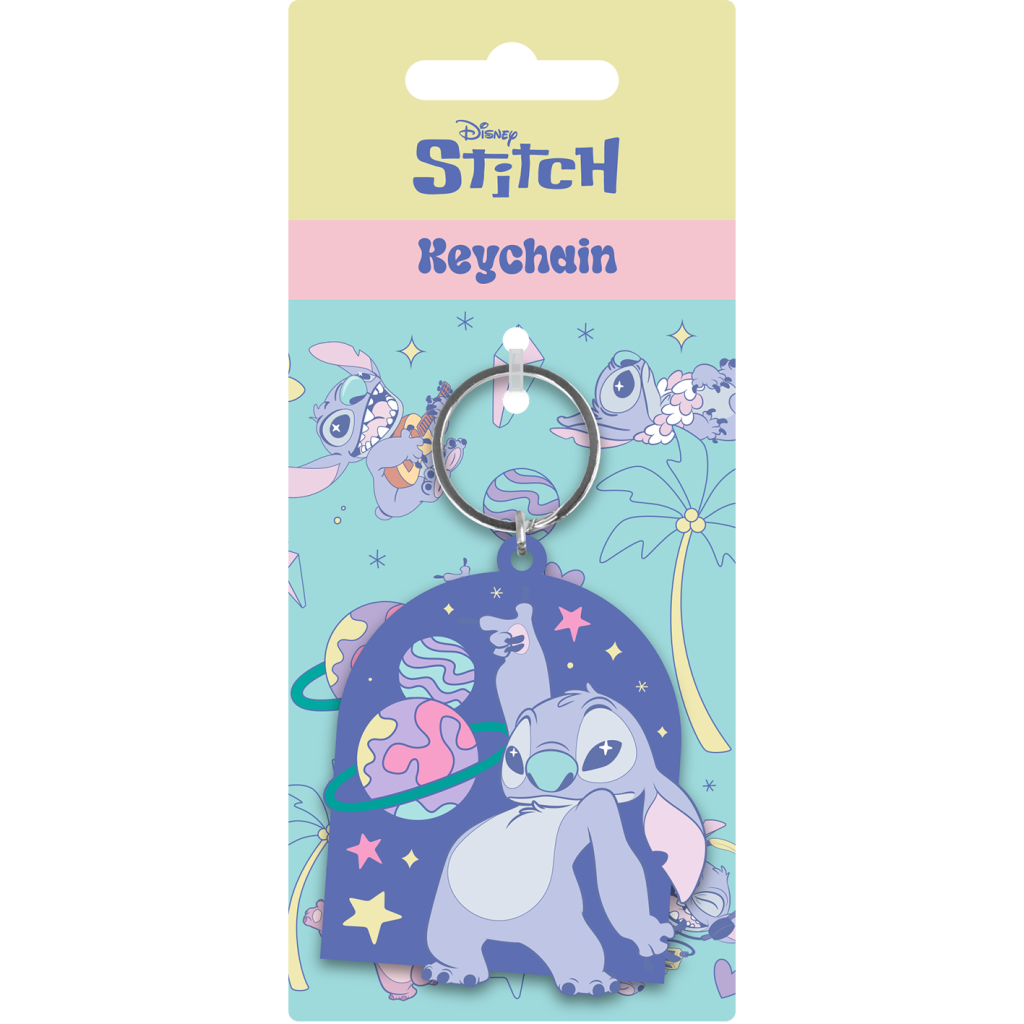 STITCH - Space Rocks - Porte-clés en PVC