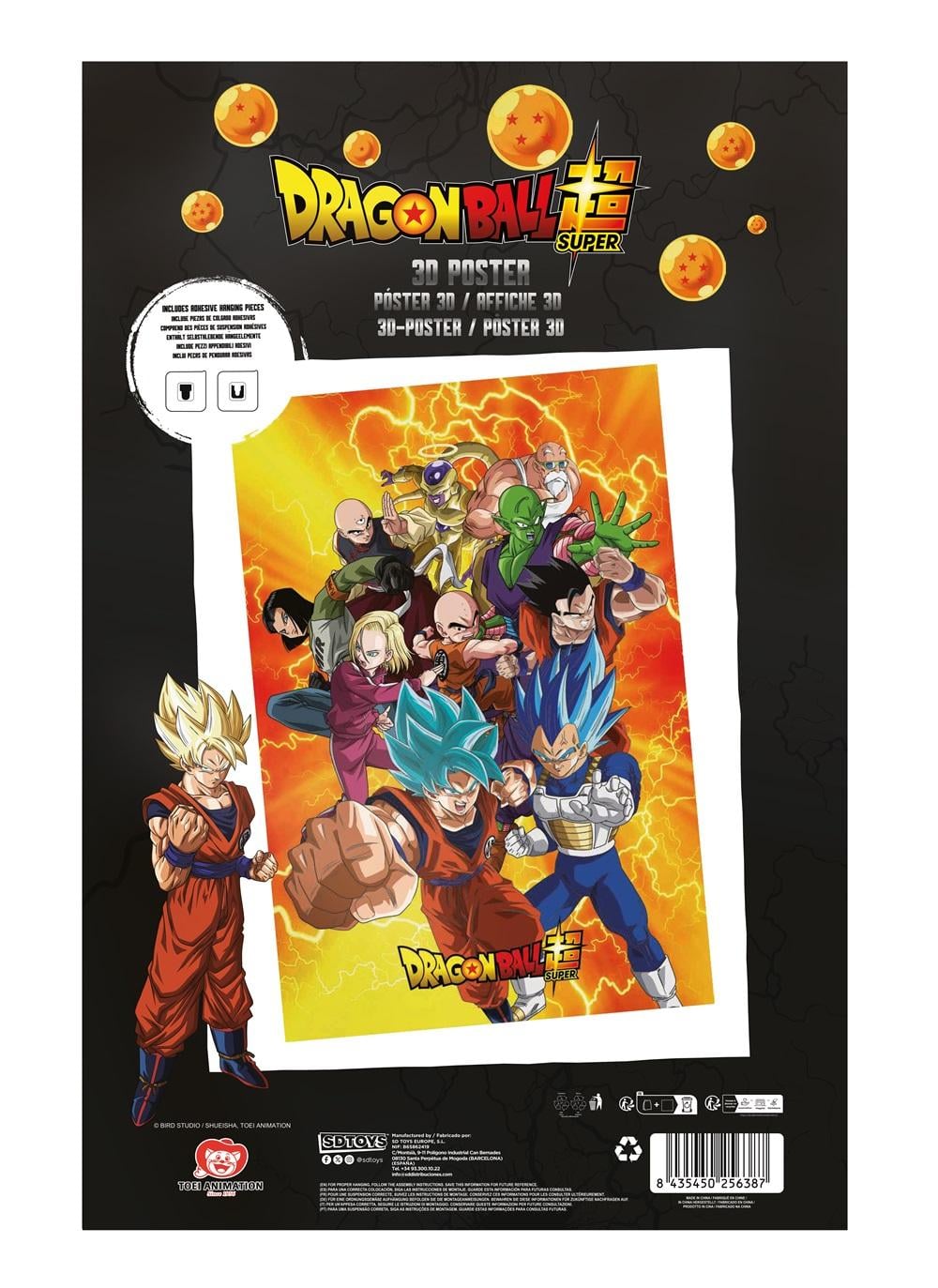 DRAGON BALL SUPER - Survivants - Poster 3D - 58x38cm