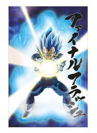 DRAGON BALL SUPER - Vegeta le Survivant - Poster 3D - 58x38cm