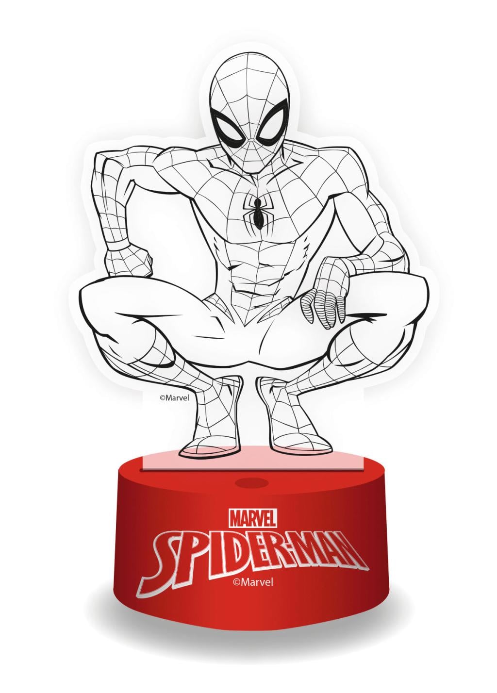 SPIDER-MAN - Lampe 3D RGB avec Télécommande