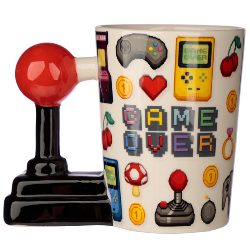 GAME OVER - Joystick & Pixels - Mug avec Anse 3D 400ml