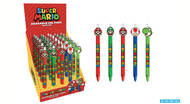SUPER MARIO - Stylo à Gel Effaçable +Head Topper (Display de 30pcs)
