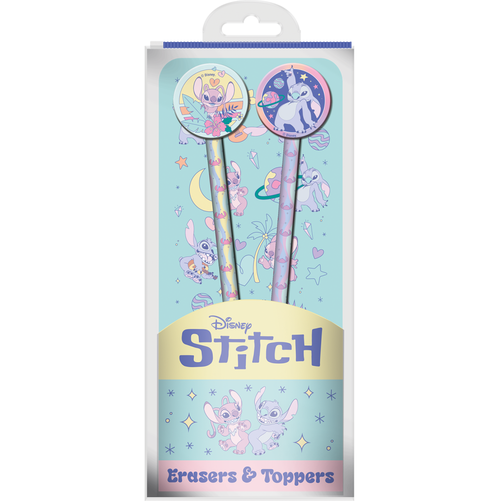 STITCH & ANGEL - Space Rocks - Set de 2 Crayons avec des Toppers