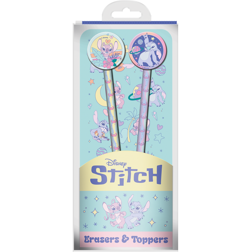 STITCH & ANGEL - Space Rocks - Set de 2 Crayons avec des Toppers