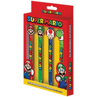 SUPER MARIO - 4 Stylos à Gel Effaçable + Head Topper