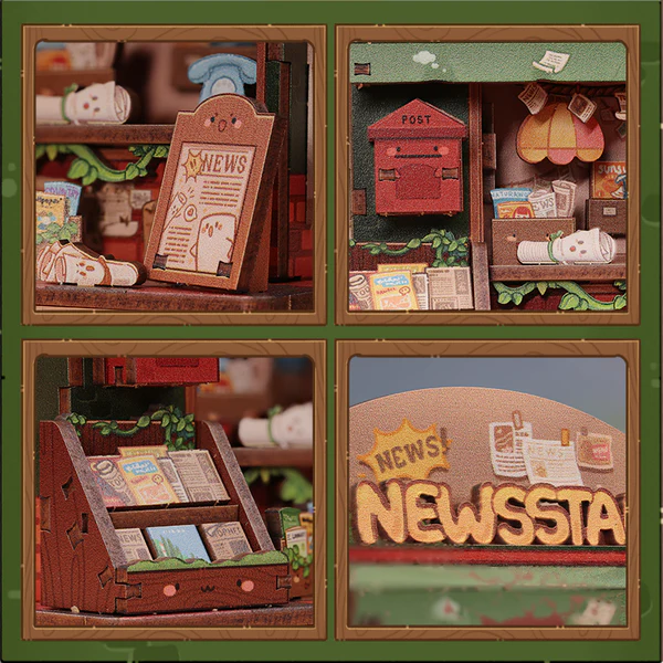 TALEBOX CORNER - Mini House Kit - Kioske à Journaux - 50pc