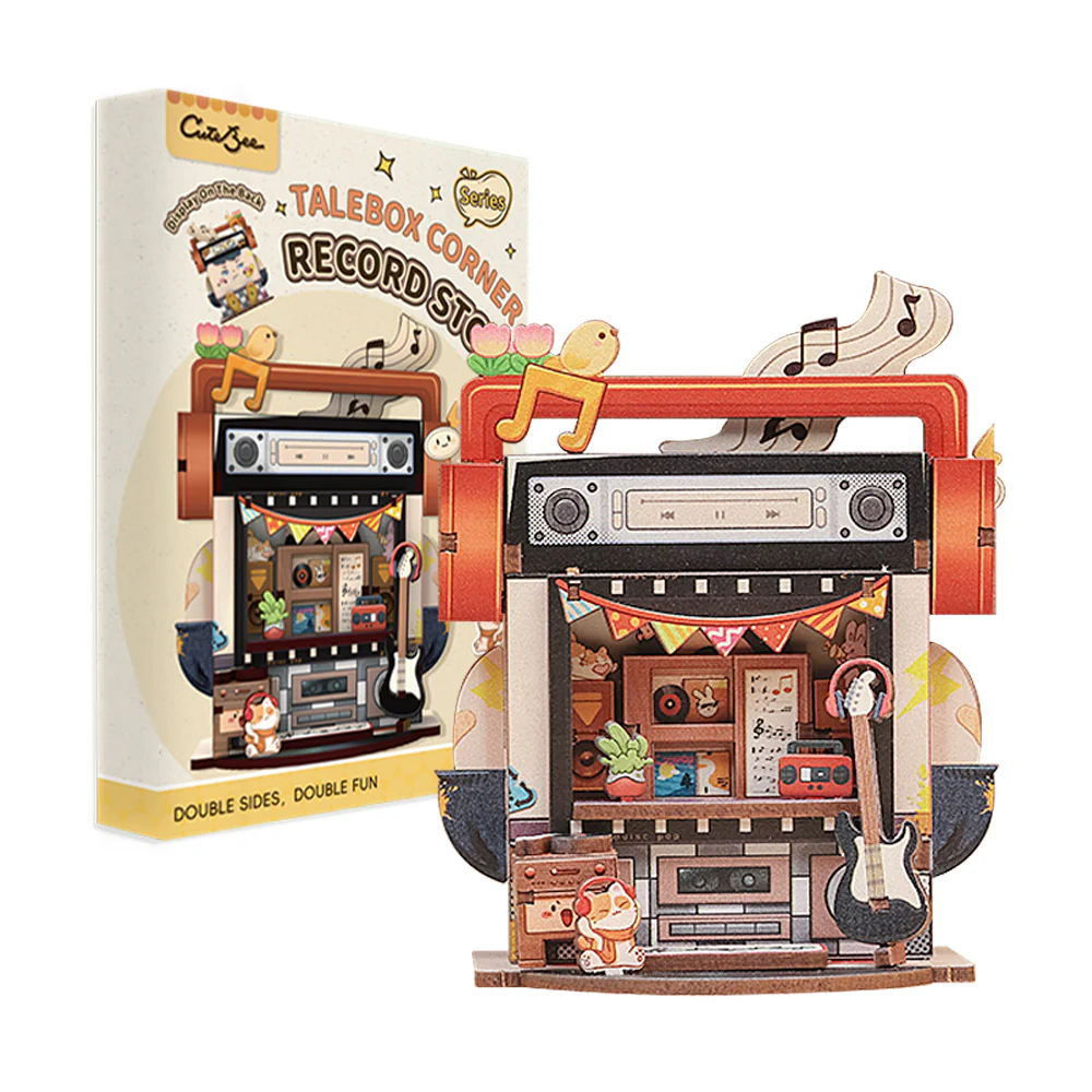 TALEBOX CORNER - Mini House Kit - Magasin de Disques - 52pc