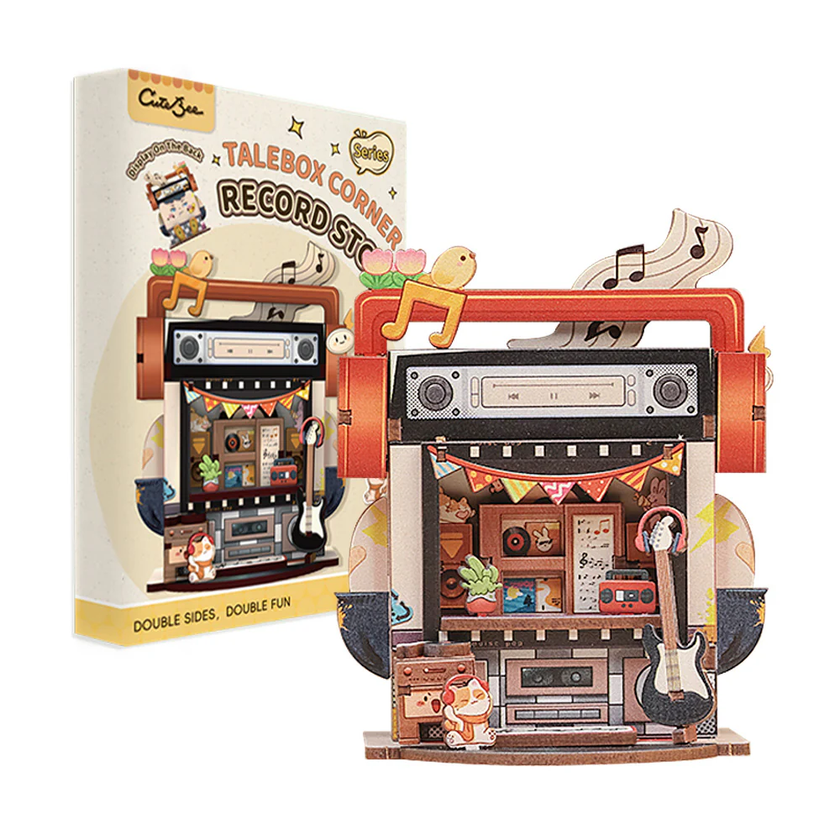 TALEBOX CORNER - Mini House Kit - Magasin de Disques - 52pc