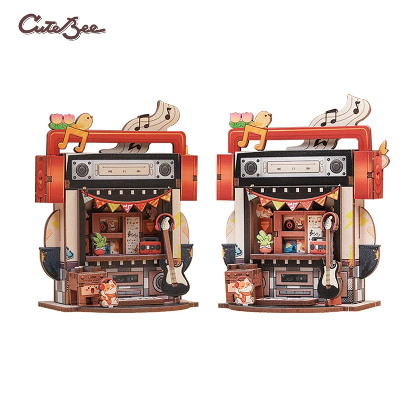 TALEBOX CORNER - Mini House Kit - Magasin de Disques - 52pc