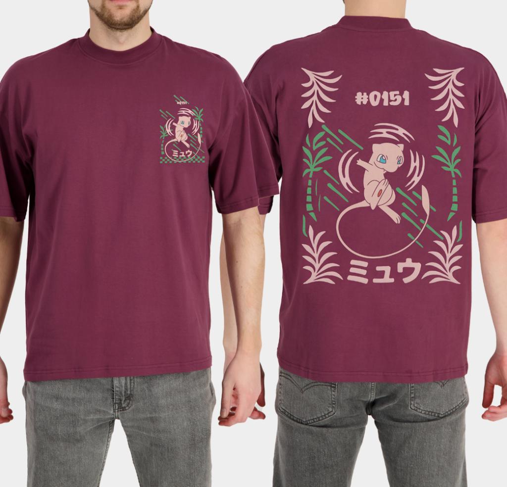 POKEMON - Mew - T-Shirt Loose Fit Homme (XS)