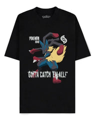 POKEMON - Mega Lucario - T-Shirt Loose Fit Homme (XL)