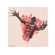 LES GRIFFES DE LA NUIT - Freddy on Fire- Sous Verre Carré en Céramique