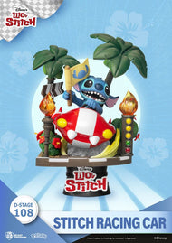 LILO AND STITCH - Stitch Racing Car - Statuette PVC Diorama 15cm
