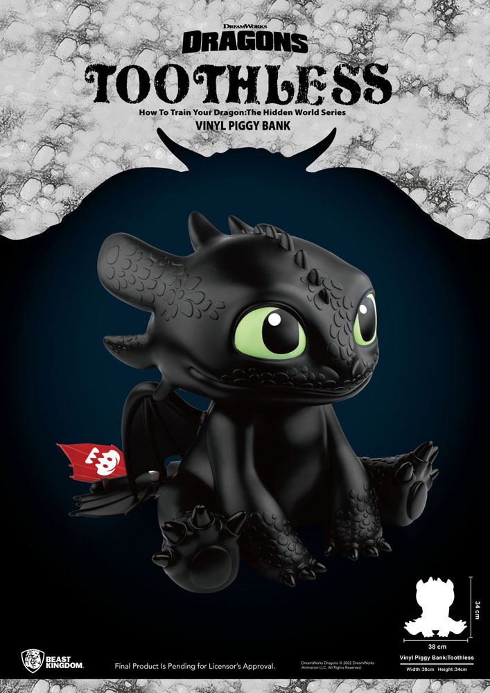 DRAGONS - Krokmou - Tirelire 34cm