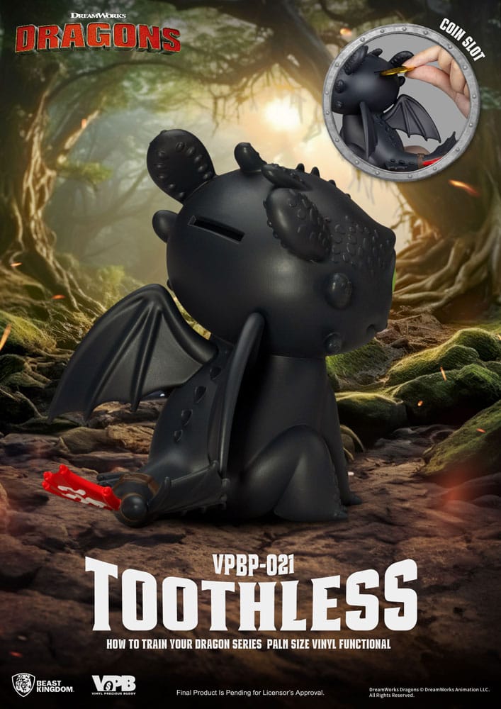 DRAGON - Krokmou - Tirelire Vinyl Figure 12cm