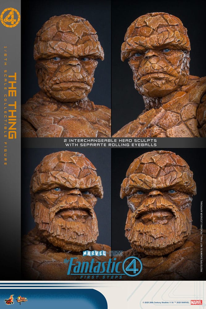 Les Quatre Fantastiques : Premiers pas figurine Movie Masterpiece 1/6 The Thing 31 cm
