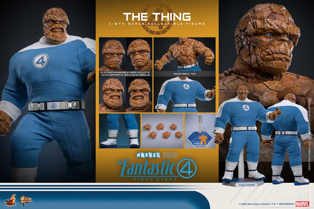 Les Quatre Fantastiques : Premiers pas figurine Movie Masterpiece 1/6 The Thing 31 cm